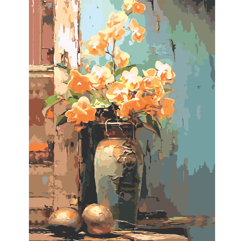 Kit Paint by numbers 50x65 Orquideas vintage | WG1516 Main Image